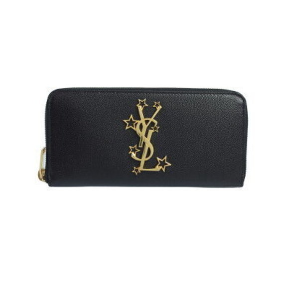YSL Monogram Saint Laurent Zip Wallet Zip Long - Picture 1 of 5